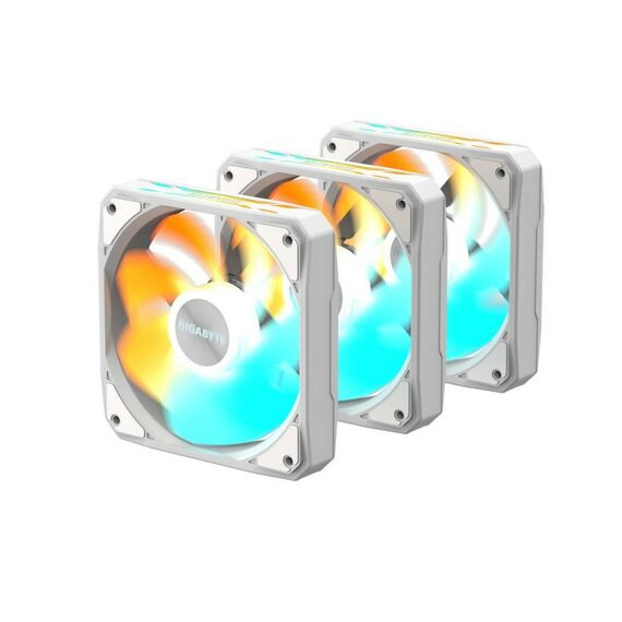 Вентилятор в корпус GigaByte GBT EZRVSFAN1203 ICE 3X120mm ARGB FANs set, PWM, 3 Pin [GP-GBT EZRVSFAN1203 ICE] фотографии