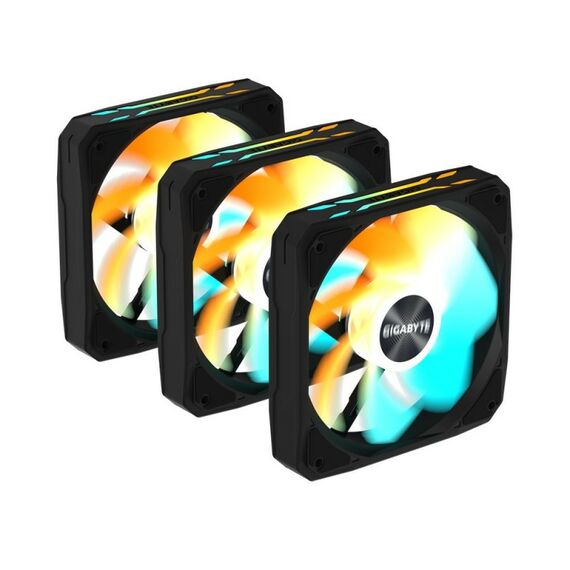Вентилятор в корпус GigaByte GBT EZRVSFAN1203 3X120mm ARGB FANs set, PWM, 3 Pin [GP-GBT EZRVSFAN1203] фотографии