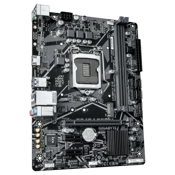 Материнская плата GigaByte H410M K 2.0 1.0 H410, LGA1200, 2xDDR4, 1*PCI-Ex16, 1*PCI-Ex1, 1*M.2, 4*USB3.2Gen1, 6*USB2.0, 2*SATA3.0, 1G, HDMI, MATX, RTL фотографии
