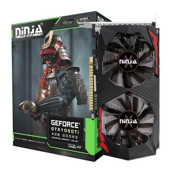 Видеокарта Ninja GTX1050Ti 4GB (Sinotex), 128bit, GDDR5, DVI-D, DP, HDMI, 2FAN, RTL фотографии