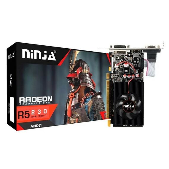 Видеокарта Ninja R5 230 2GB DDR3, 64bit, VGA, DVI, HDMI, 1FAN, LP, RTL [AFR523023F] фотографии
