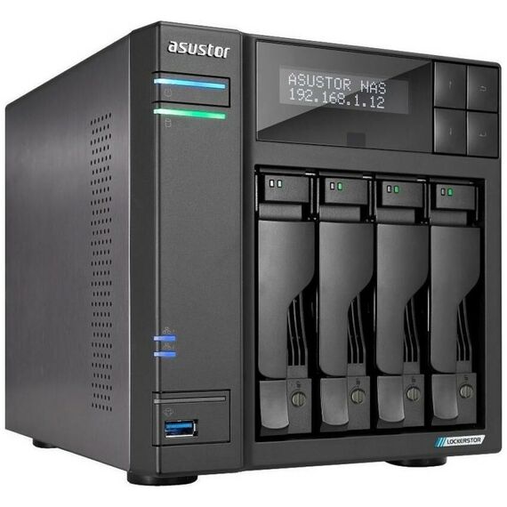 Платформа СХД Asustor AS6704T V2 4 Bay, 4xM.2, 2x5GLAN, 8GB (Max.16GB), DDR4, 3xUSB, HDMI [90IX01N4-BW3S00] фотографии