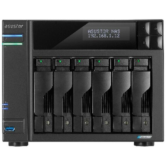 Платформа СХД Asustor AS6706T V2 6 Bay, 4xM.2, 2x5GLAN, 8GB (Max.16GB), DDR4, 3xUSB, HDMI [90IX01N5-BW3S00] фотографии