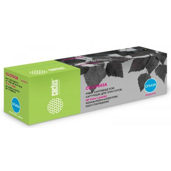 Для HP (совместимые): Картридж Cactus CS-CF543A Magenta для HP LJ Pro M254dw/M254nw/M281fdn/M281fdw/M280nw фотографии