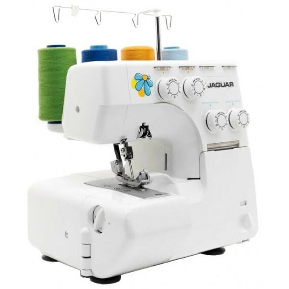 Швейные машинки: Швейная машина Jaguar A-350 3, 4-ниточный шов, ролевой шов, дифференциальная подача, скорость 1300 стежков/мин фотографии