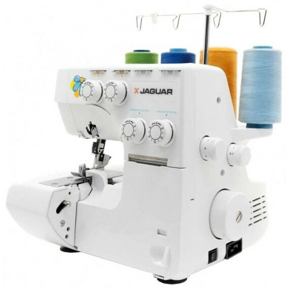 Швейные машинки: Швейная машина Jaguar A-350 3, 4-ниточный шов, ролевой шов, дифференциальная подача, скорость 1300 стежков/мин фотографии