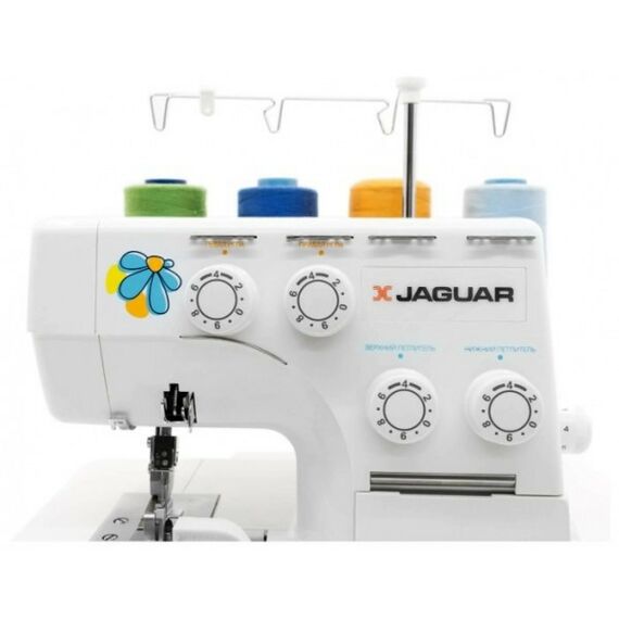 Швейные машинки: Швейная машина Jaguar A-350 3, 4-ниточный шов, ролевой шов, дифференциальная подача, скорость 1300 стежков/мин фотографии