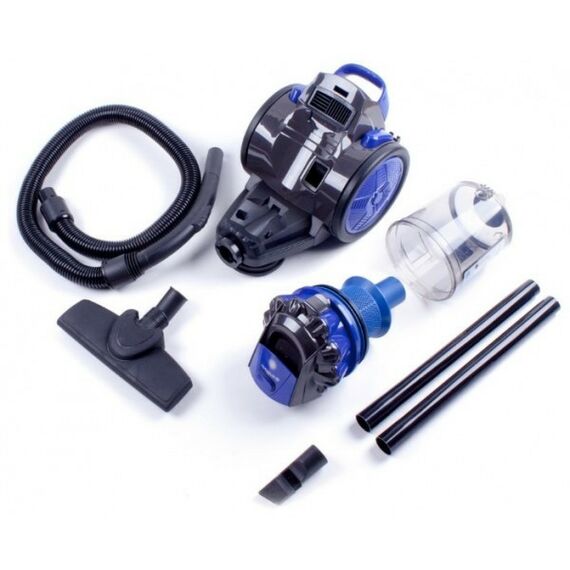 Пылесосы: Пылесос Endever SkyClean VC-560 обычный, уборка: сухая, циклон, мощность 2100 Вт, мощность всасывания 400 Вт, цвет черно-синий фотографии