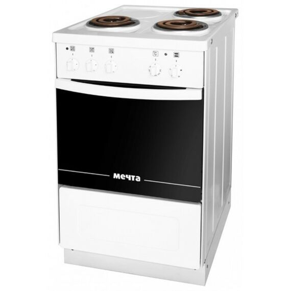 Кухонные плиты: Кухонная плита Мечта 341T стационарная, 3 ТЭНовых конфорки фотографии