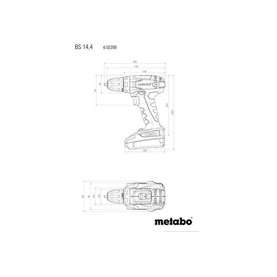 Дрели и шуруповерты: Аккумуляторная дрель-шуруповерт Metabo BS 14.4 [602206540] фотографии