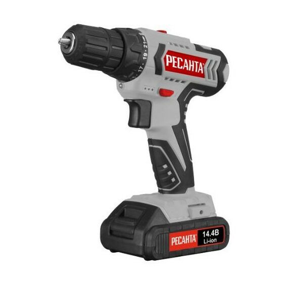 Дрели и шуруповерты: Дрель-шуруповерт аккумуляторная РЕСАНТА ДА-14-2ЛК фотографии