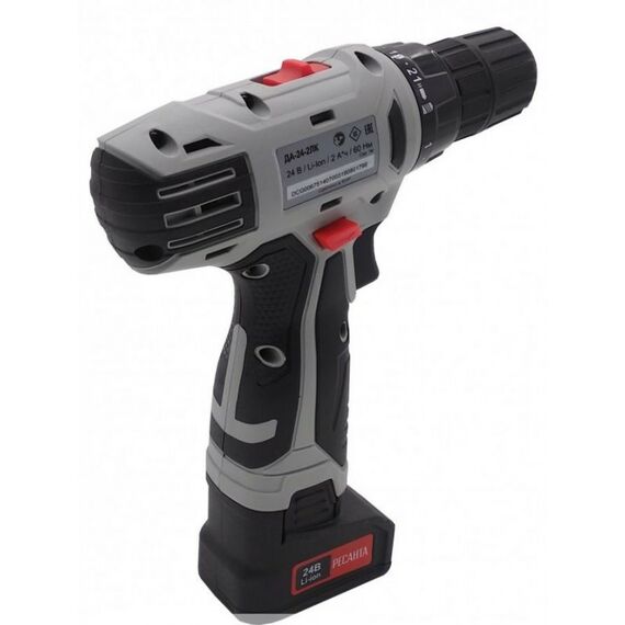 Дрели и шуруповерты: Дрель-шуруповерт аккумуляторная РЕСАНТА ДА-24-2ЛК-У фотографии