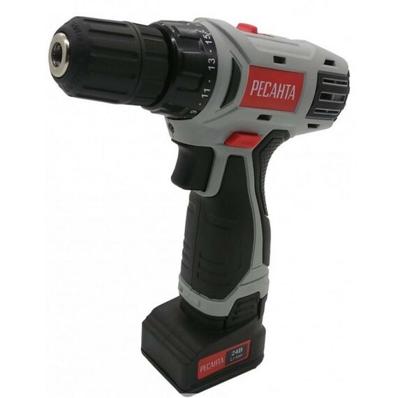 Дрели и шуруповерты: Дрель-шуруповерт аккумуляторная РЕСАНТА ДА-24-2ЛК фотографии