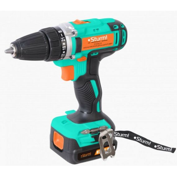 Дрели и шуруповерты: Дрель-шуруповерт аккумуляторная Sturm! CD3614 14.4В, 2.0Ач, 28Нм фотографии