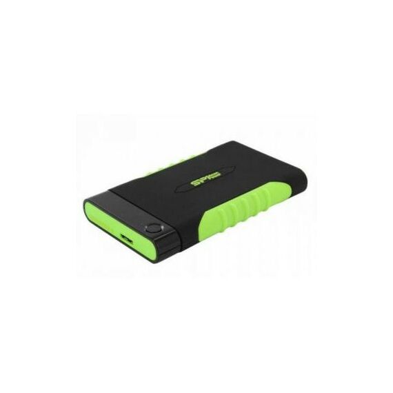 Внешние жесткие диски: Внешний HDD Silicon Power Armor A15 1Tb Black-Green 2.5" USB3.0 RTL [SP010TBPHDA15S3K] фотографии