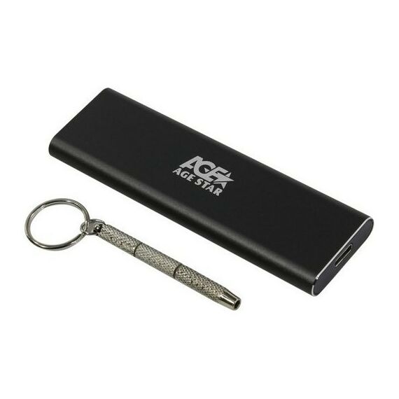 Аксессуары для жестких дисков: Мобильное шасси AgeStar 31UBNV1C Gray для M.2 SSD 2230/42/60/80, USB3.1 фотографии