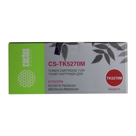 Для Kyocera: Картридж Cactus CS-TK5270M Magenta для Kyocera Ecosys P6230cdn/M6230cidn/M6630cidn фотографии