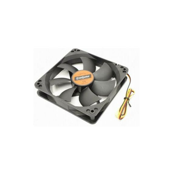 Вентиляторы и охлаждение: Вентилятор Exegate 12025M12S for m/tower, 3пин, 120x120x25mm, 20дБ, 1600 об/мин фотографии