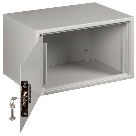 Шкафы и стойки: Настенный антивандальный шкаф TLK EC-WS-075240-GY с дверью на петлях, 7U, Ш520хВ320хГ400мм, серый фотографии