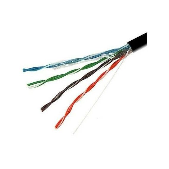 Кабель и разъемы: Кабель UTP уличный  Caplex IZ-C4U5-0203-B305 Cat5e 4 пары UTP PE (внешний, -60°C/+60°С), чёрный, коробка 305 м фотографии