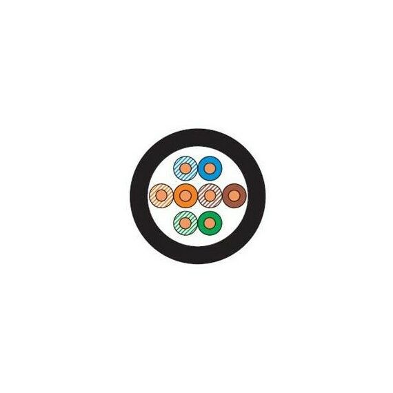 Кабель и разъемы: Кабель UTP уличный  Caplex IZ-C4U5-0203-B305 Cat5e 4 пары UTP PE (внешний, -60°C/+60°С), чёрный, коробка 305 м фотографии