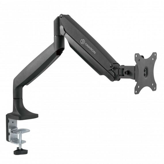 Крепеж для аудио-видео техники: Кронштейн ONKRON G100 диагональ от 13 до 32, нагрузка: до 9 кг, стандарт крепления VESA: 75x75, 100x100 мм, алюминий, холоднокатаная сталь SPCC, цвет черный фотографии