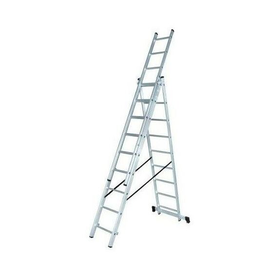 Стремянки и лестницы: Лестница алюминиевая Вихрь ЛА 3х8 фотографии