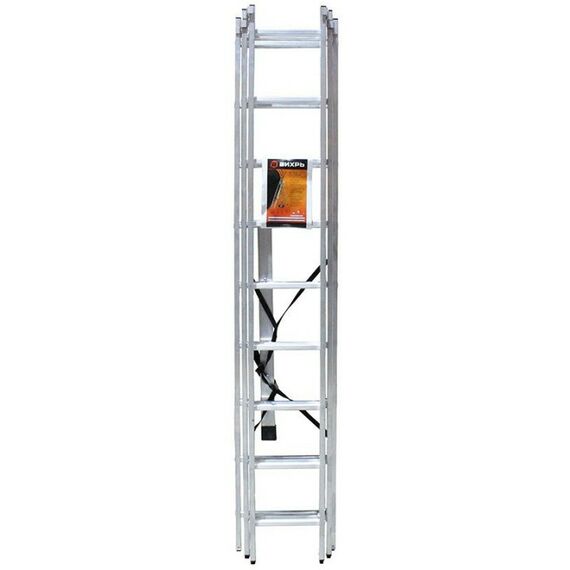 Стремянки и лестницы: Лестница алюминиевая Вихрь ЛА 3х9 фотографии