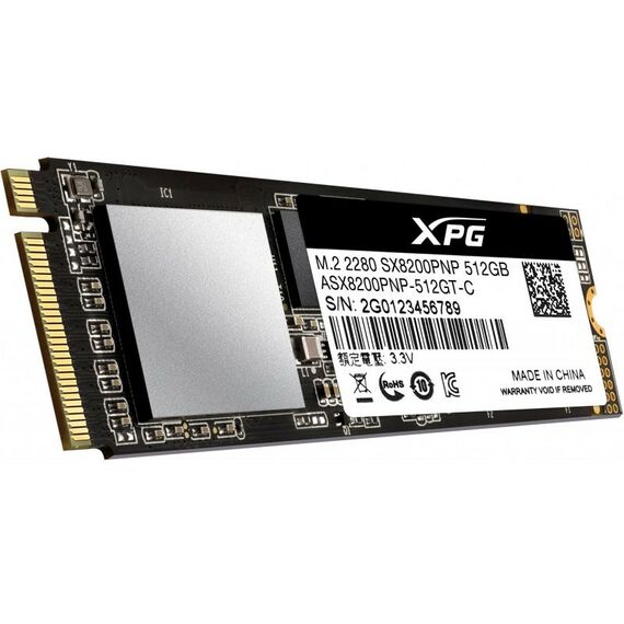 SSD-накопители: SSD-накопитель AData 512Gb XPG SX8200 Pro M.2 2280 M 3D TLC [ASX8200PNP-512GT-C] фотографии