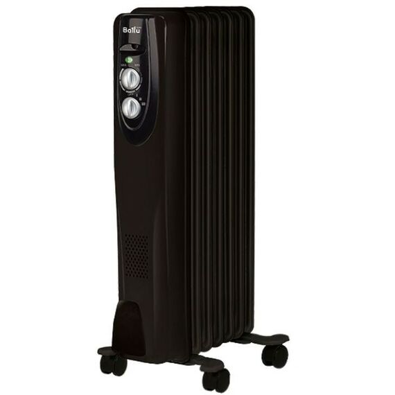 Масляные радиаторы: Масляный радиатор Ballu Classic black BOH/CL-07BRN 1500 Вт, 7 секций фотографии