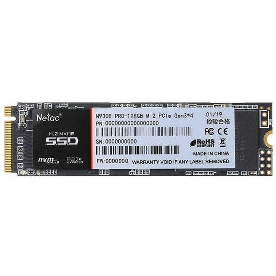 SSD-накопители: SSD-накопитель Netac 128 Gb N930E Pro M.2 2280 M [NT01N930E-128G-E4X] фотографии