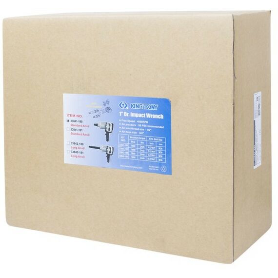 Пневмогайковерты: Гайковерт пневматический ударный King Tony 33841-180 1", 2440 Нм фотографии