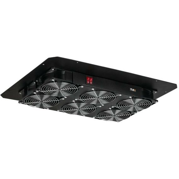 Шкафы и стойки: Вентиляторный блок TLK TLK-FAN6-BK для напольных шкафов, 6 вентиляторов, без шнура питания, черный фотографии