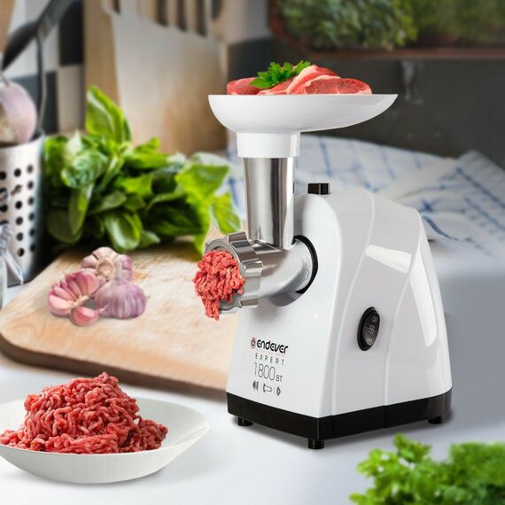 Мясорубки: Мясорубка электрическая Endever Endever Sigma 42 белый фотографии