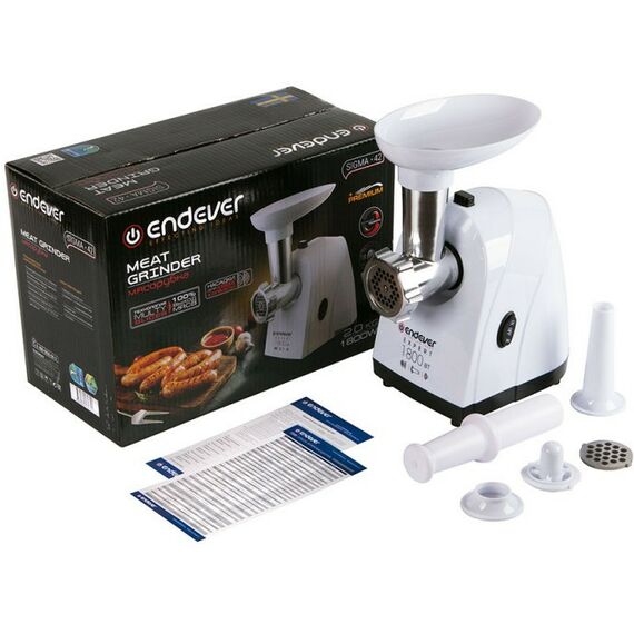 Мясорубки: Мясорубка электрическая Endever Endever Sigma 42 белый фотографии