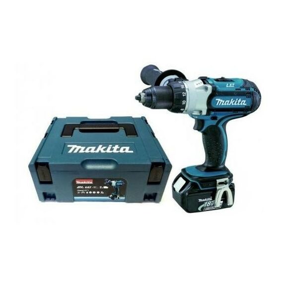 Дрели и шуруповерты: Аккумуляторный шуруповерт Makita DDF451RFE 80Нм, 1700 об/мин, 18V, 3000мАч Li-Ion x 2, 3 скорости, подсветка, кейс фотографии