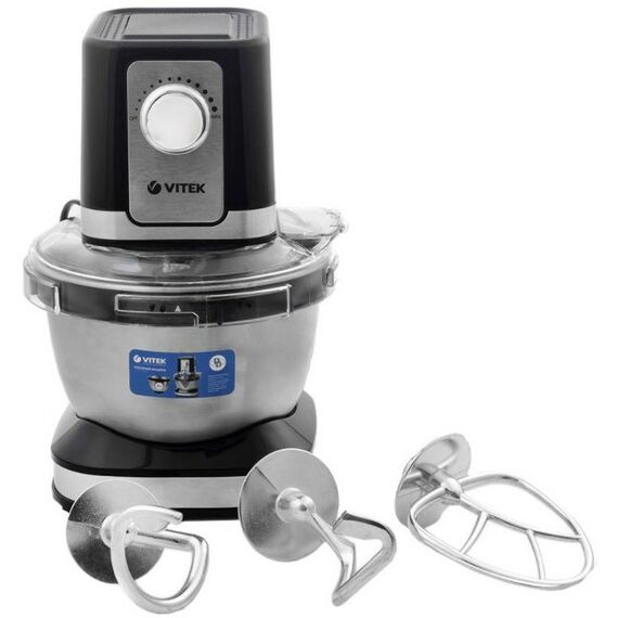 Кухонные комбайны: Кухонный комбайн Vitek VT-1435 мощность: 1000 Вт, объем чаши: 4 л фотографии