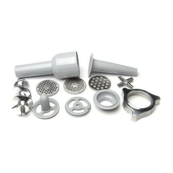 Мясорубки: Мясорубка BOSCH MFW66020 600/1800Вт, 3 кг/мин, цвет белый/серый фронт, реверс, ручка для переноски, отсек для хранения дисков фотографии
