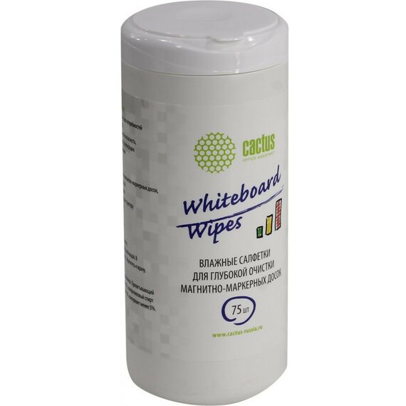 Чистящие средства: Влажные салфетки для техники Cactus CS-WB075 75шт фотографии