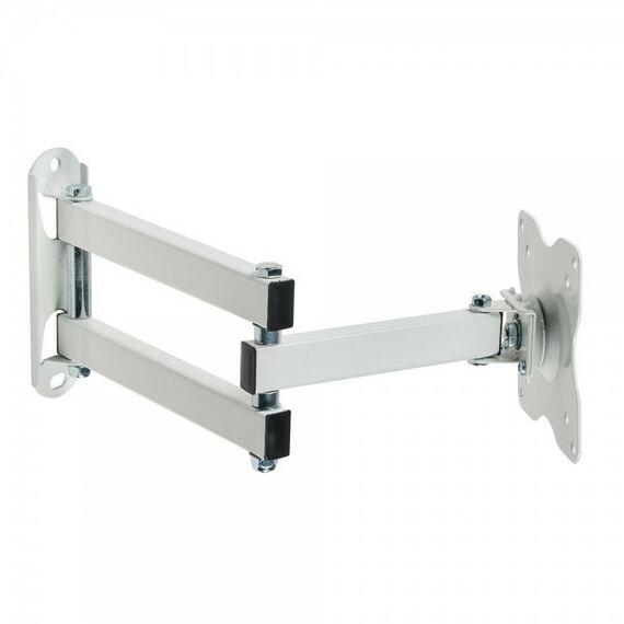 Крепеж для аудио-видео техники: Кронштейн для LED/LCD Kromax DIX-15 white Надежная стальная конструкция. Максимальная степень подвижности. Минимальное расстояние до стены в сложенном виде 48 мм 3D вращение экрана. Съемная монтажная пластина фотографии