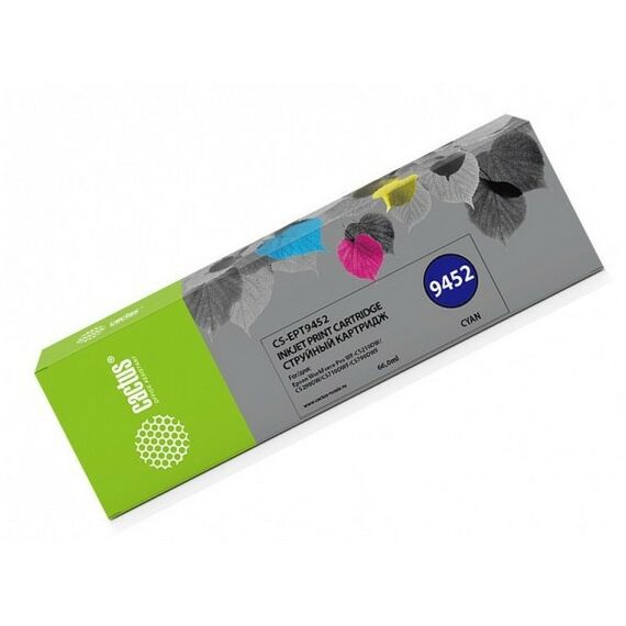 Для Epson (совместимые): Картридж струйный Cactus CS-EPT9452 голубой для Epson WF-C5290DW/C5790DW, 66мл фотографии