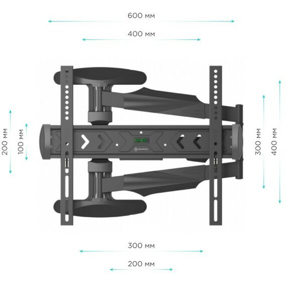 Крепеж для аудио-видео техники: Кронштейн ONKRON NP47 черный 40"-75", VESA: 100x100 - 400x400 мм фотографии