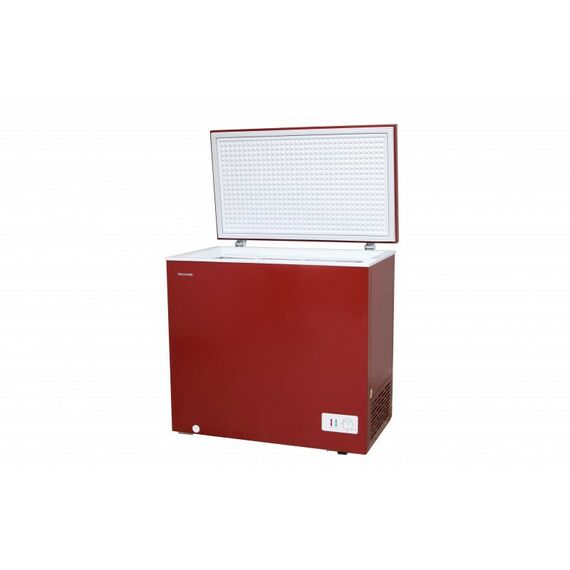 Морозильные камеры: Морозильный ларь WILLMARK CF-250CS общий объем 225л, компрессор TOSHIBA, глубокая заморозка до -24, красный фотографии