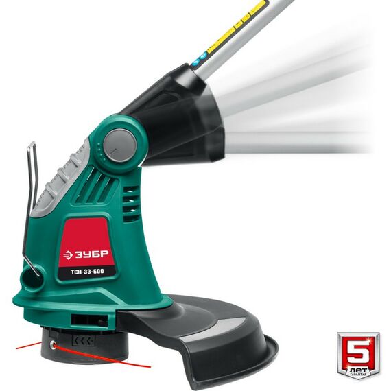 Триммеры: Триммер сетевой Зубр ТСН-33-600 600 Вт, ш/с 33 см фотографии