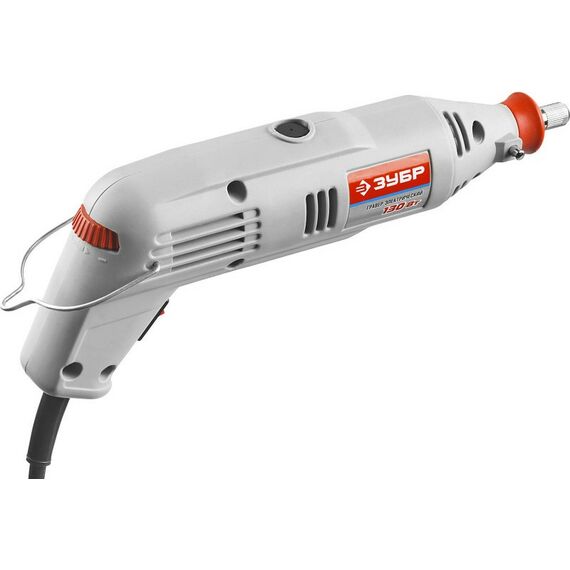 Прямошлифовальные машины (граверы): Гравер электрический Зубр ЗГ-130ЭК H172 с набором мини-насадок в кейсе, 172 предмета фотографии