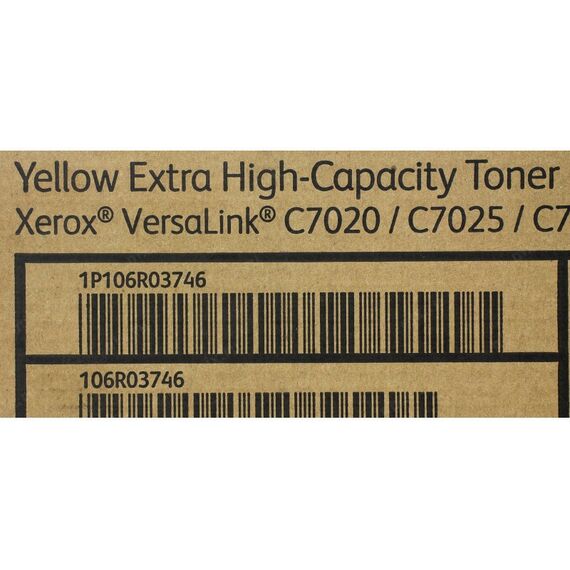 Для Xerox (оригинал): Картридж XEROX 106R03746 для VersaLink C7020/7025/7030 желтый фотографии