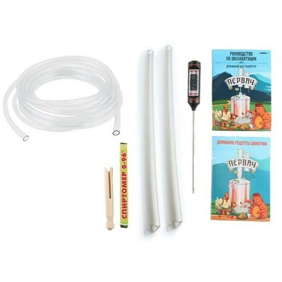 Сепараторы и дистилляторы: Дистиллятор  Первач Элит-Аромат 14Т 14л, термометр фотографии