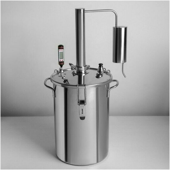 Сепараторы и дистилляторы: Дистиллятор  Первач Элит-Аромат 14Т 14л, термометр фотографии