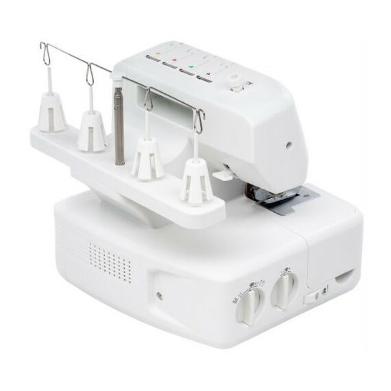 Швейные машинки: Оверлок Necchi 4455D 2, 3, 4-ниточный шов, дифференциальная подача, скорость 1200 стежков/мин фотографии