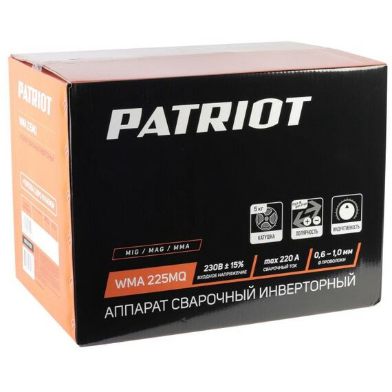 Сварочные аппараты: Полуавтомат сварочный инверторный Patriot WMA 225MQ MIG/MAG/MMA [605301755] фотографии